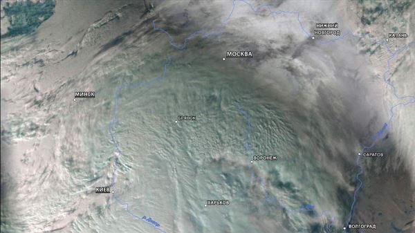 «Роскосмос» показал снимок принесшего рекордные снегопады циклона «Ваня»